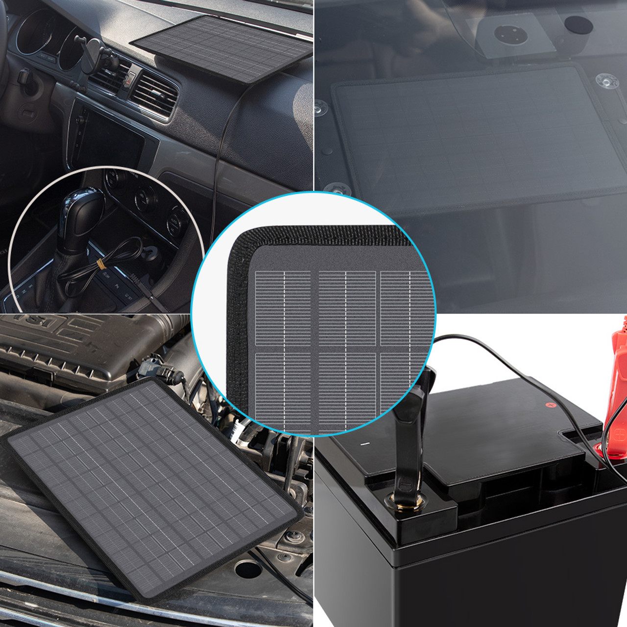 10W Solar Battery Trickle Charger Maintainer - Image 5