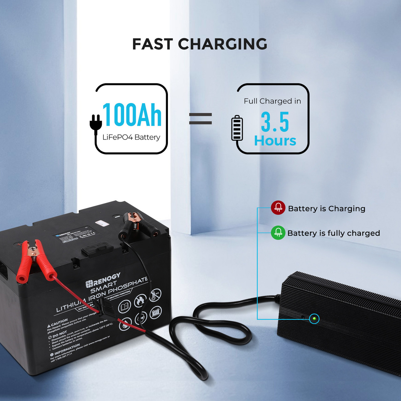 12V 20A AC-to-DC LFP Portable Battery Charger - Image 10