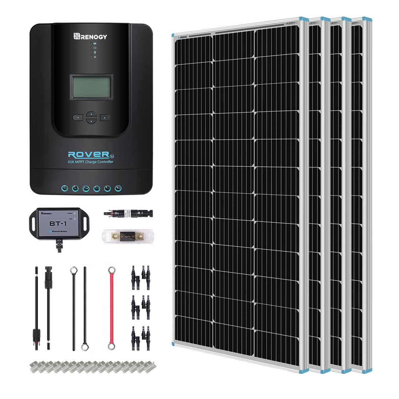 New 400 Watt 12 Volt Solar Premium Kit W/MPPT or REGO Solar Charge Controller - Image 15
